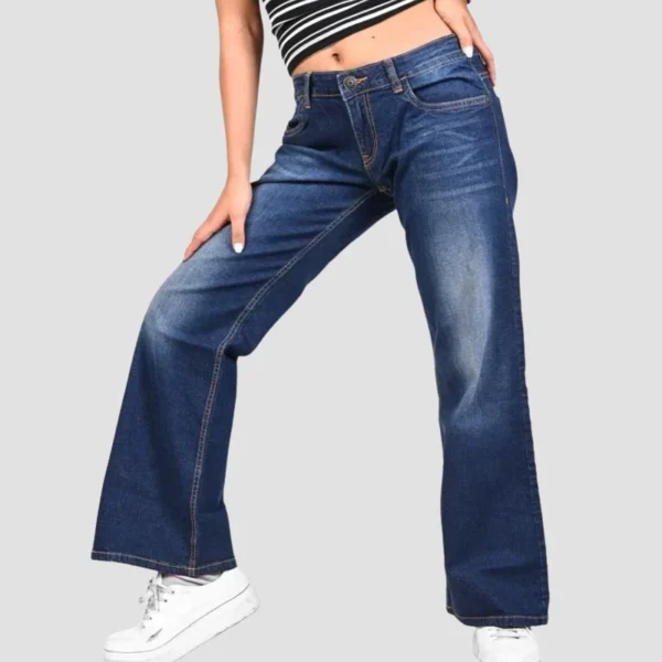 Heavy Fade Bootcut Jeans for Women