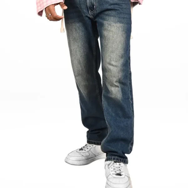 Noir Scratch Relaxed Jeans