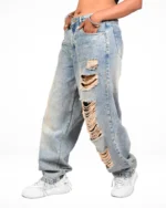 Reckless Skater Ripped Jeans