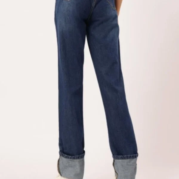 High-Rise Straight Jeans